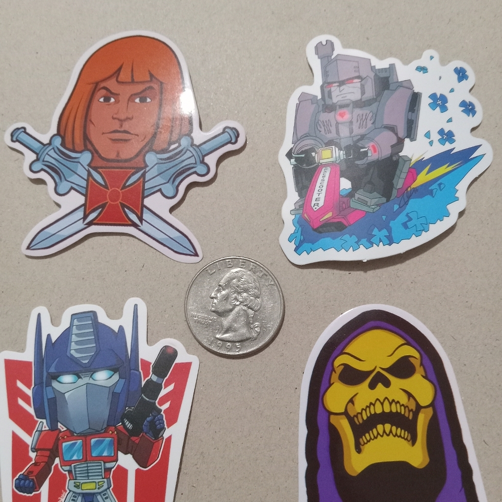 TRANSFORMERS/HE-MAN STICKERS